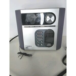 Timex T617S Digital PreSet Stereo CD Alarm Clock Radio Nature Sounds MP3 Line-In